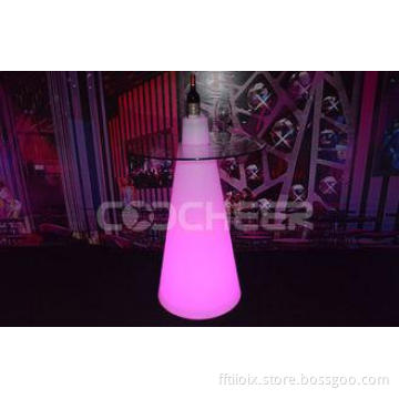 High Led Bar Table Plastic PE Contemporary Glow Furniture W